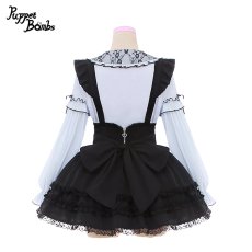 画像4: 【Last one】【PuppetBombs】Q298 フリルレース重ね襟ブラウス (4)