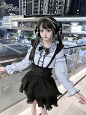 画像5: 【Last one】【PuppetBombs】Q298 フリルレース重ね襟ブラウス (5)