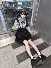 画像9: 【Last one】【PuppetBombs】Q298 フリルレース重ね襟ブラウス (9)