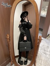 画像16: 【PuppetBombs】Q302 オープンショルダープリーツロングワンピース (16)