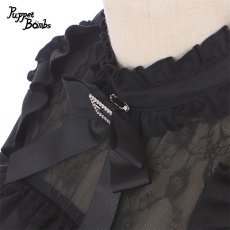 画像3: 【PuppetBombs】Q302 オープンショルダープリーツロングワンピース (3)