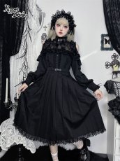 画像7: 【PuppetBombs】Q302 オープンショルダープリーツロングワンピース (7)