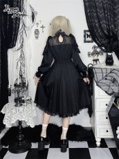 画像9: 【PuppetBombs】Q302 オープンショルダープリーツロングワンピース (9)