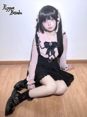 画像14: 【Puppet Bombs】QS7 ハートビジュー付きリボンバレッタ【50%OFF】 (14)