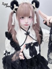 画像6: 【Last one】【PuppetBombs】Q308 ジャカードチャイナサス付きフレアスカート (6)