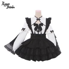 画像4: 【PuppetBombs】Q307 ジャカード2wayお袖チャイナトップス (4)