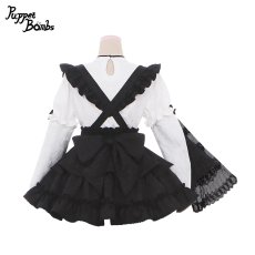 画像5: 【PuppetBombs】Q307 ジャカード2wayお袖チャイナトップス (5)