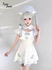 画像2: 【送料無料】Q315 ハートエプロンフリルセットアップ《予約受付》 (2)