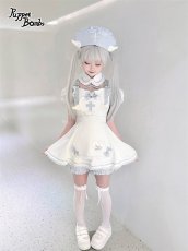 画像6: 【送料無料】Q315 ハートエプロンフリルセットアップ《予約受付》 (6)