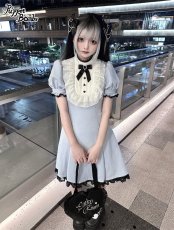 画像8: 【PuppetBombs】Q325 ヨーク切り替えスタンド襟ワンピース【30%OFF】【期間限定】 (8)