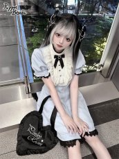 画像9: 【PuppetBombs】Q325 ヨーク切り替えスタンド襟ワンピース【30%OFF】【期間限定】 (9)