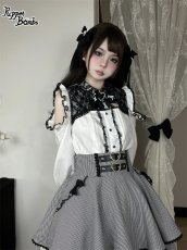 画像10: 【PuppetBombs】Q33 胸空きレーシーオフショルブラウス (10)