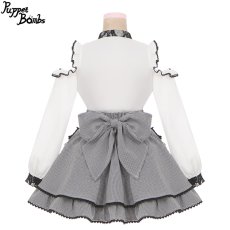 画像3: 【PuppetBombs】Q33 胸空きレーシーオフショルブラウス (3)