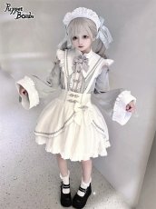 画像4: 【PuppetBombs】Q346 アシンメトリーチャイナサス付きスカート (4)