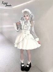 画像5: 【PuppetBombs】Q346 アシンメトリーチャイナサス付きスカート (5)