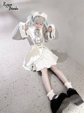 画像11: 【PuppetBombs】Q346 アシンメトリーチャイナサス付きスカート (11)