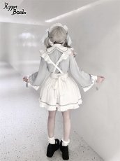 画像9: 【PuppetBombs】Q346 アシンメトリーチャイナサス付きスカート (9)