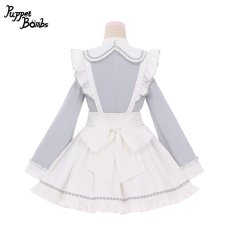 画像3: 【PuppetBombs】Q346 アシンメトリーチャイナサス付きスカート (3)