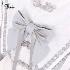 画像4: 【Last one】【PuppetBombs】Q345 オープンショルダーチャイナフレア袖トップス (4)