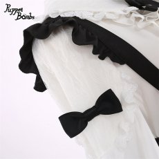 画像5: 【Puppet Bombs】Q360 音符刺繍サス付きスカート (5)