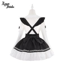 画像5: 【Puppet Bombs】Q359 お袖ぷっくりショルダー切り替えブラウス (5)