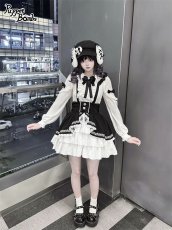 画像14: 【Puppet Bombs】Q360 音符刺繍サス付きスカート (14)