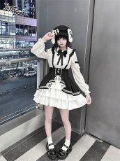 画像15: 【Puppet Bombs】Q360 音符刺繍サス付きスカート (15)