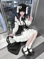 画像11: 【Puppet Bombs】Q360 音符刺繍サス付きスカート (11)