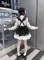 画像17: 【Puppet Bombs】Q360 音符刺繍サス付きスカート (17)