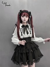 画像9: 【PuppetBombs】Q364 ショルダーレースクロスカラーブラウス (9)