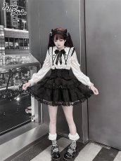 画像11: 【PuppetBombs】Q364 ショルダーレースクロスカラーブラウス (11)