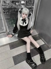 画像15: 【Puppet Bombs】Q381ヨーク切り替えクロス刺繍セットアップ (15)