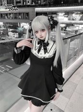 画像12: 【Puppet Bombs】Q381ヨーク切り替えクロス刺繍セットアップ (12)