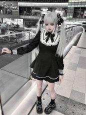 画像16: 【Puppet Bombs】Q381ヨーク切り替えクロス刺繍セットアップ (16)