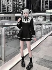 画像17: 【Puppet Bombs】Q381ヨーク切り替えクロス刺繍セットアップ (17)