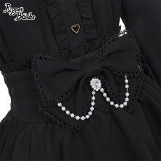 画像2: 【PuppetBombs】Q388 ベルトデザインリボンフレアスカート (2)