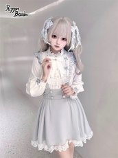 画像4: 【Puppet Bombs】Q389 ハートバックルサス付きスカート (4)