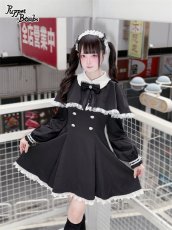 画像4: 【Puppet Bombs】Q396 ハートリボンケープ付きワンピース (4)