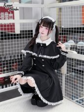 画像2: 【Puppet Bombs】Q396 ハートリボンケープ付きワンピース (2)