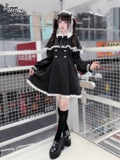 画像9: 【Puppet Bombs】Q396 ハートリボンケープ付きワンピース (9)