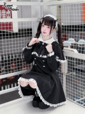 画像3: 【Puppet Bombs】Q396 ハートリボンケープ付きワンピース (3)