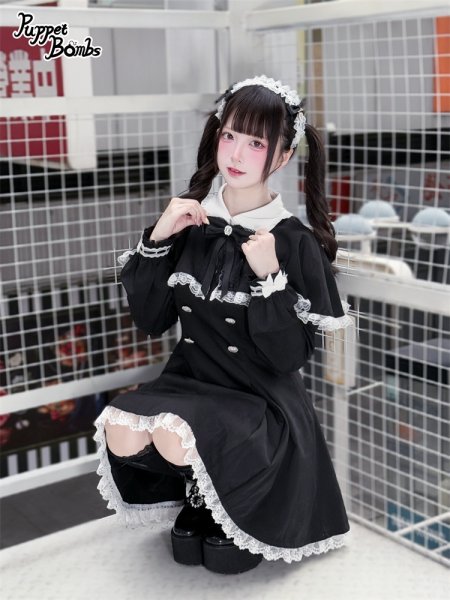 PuppetBombs】Q396 ハートリボンケープ付きワンピース - To Alice PuppetBombs】Q396 ハートリボンケープ付きワンピース - To Alice