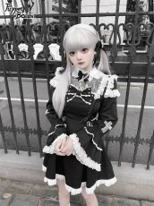 画像2: 【PuppetBombs】QS159 パールビジューリボンヘアクリップセット (2)