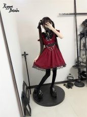 画像12: 【Puppet Bombs】Q402 オフショルハートレイヤード風ワンピース (12)