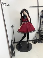 画像11: 【Puppet Bombs】Q402 オフショルハートレイヤード風ワンピース (11)