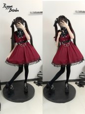 画像21: 【Puppet Bombs】Q402 オフショルハートレイヤード風ワンピース (21)