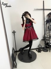 画像14: 【Puppet Bombs】Q402 オフショルハートレイヤード風ワンピース (14)