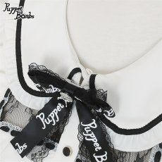 画像3: 【PuppetBombs】Q403 レース切り替えパフ袖ブラウス (3)