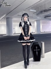画像10: 【PuppetBombs】Q414 クロス変型襟セットアップ (10)