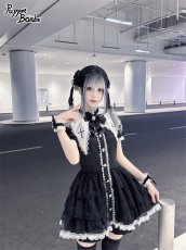画像12: 【PuppetBombs】Q414 クロス変型襟セットアップ (12)